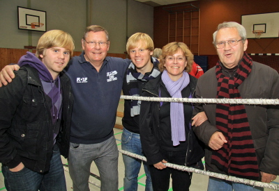 Familie Peuckmann und Dieter Schumann