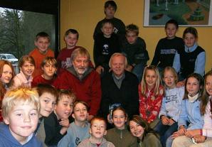 Heinrich Peuckmann bei einer Lesung am Gymnasium Borghorst, 2005