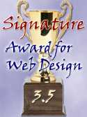 Signature Award for Web Design