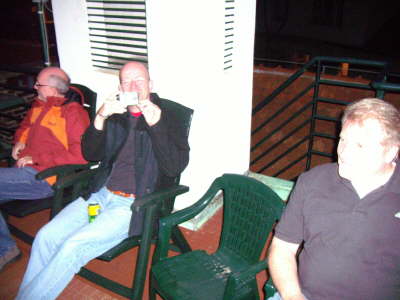 Abends auf unserer Dachterassse