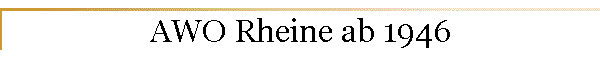 AWO Rheine ab 1946